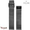 Bracelet de Montre Pierre Lannier Acier milanais noir 20 mm
