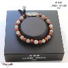 Bracelet Lauren Steven Prospérité Labradorite et Jaspe Rouge LSB06L713