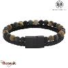 Bracelet Rebel & Rose Full metal combo 12mm automne storm L, Homme RR-M0059-B-L