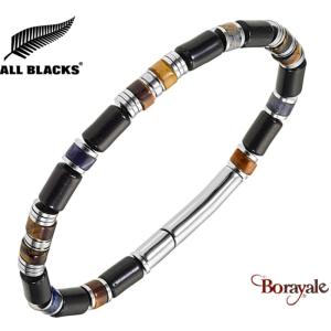 Bracelet All Blacks bijoux Homme rang de perles Heishi 682422
