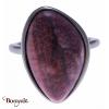 Bague jaspe rouge Collection Galet YOLA Taille 54