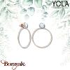 Boucles d'oreilles Yola Nature Nature et élégance Acier plaqué IP rose IK-557