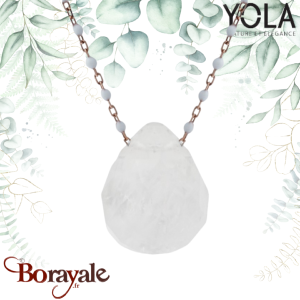 Collier Yola Nature Nature et élégance Acier plaqué IP rose IP-456