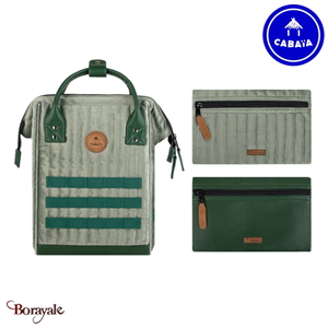 Sac à dos Cabaïa Adventurer + 2 poches, Calcutta, Mini en Matelassé