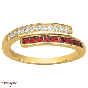 Bague, Gemstar Brand Femme, collection plaqué Or