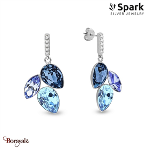 Boucles d'oreilles SPARK Silver Jewelry : Arcadia - Aquamarine