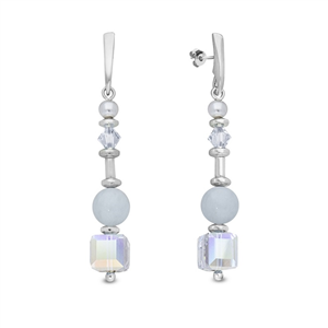 Boucles d'oreilles Spark Jasmine cristal autrichien sur argent A0373A