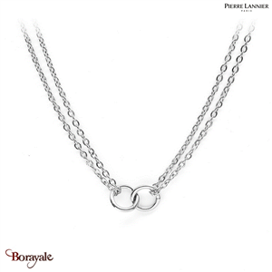 Collier Pierre Lannier Séduction acier argenté sans nickel BJ02A4101