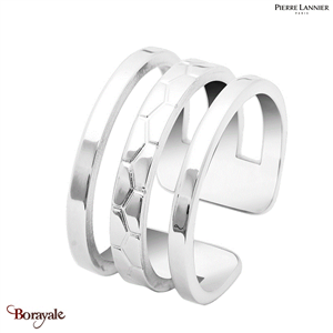 Bague Pierre Lannier Ariane acier argenté sans nickel BJ07A3105