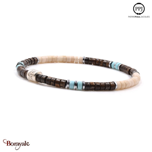 Fossile - Bronzite: Bracelet Heishi PPJ Taille M