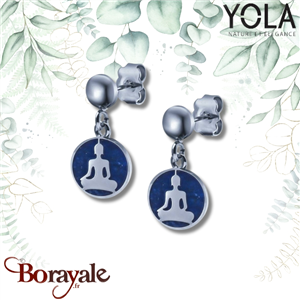 Boucles d'oreilles Lapis Lazuli, Collection: Bouddha YOLA