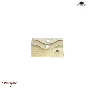 Porte clés et carte MONTADO en liège naturel, made in Portugal Femme 56110