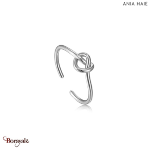 Bague Ania Haie Forget Me Knot argent 925° plaqué rhodium de haute qualité R029-
