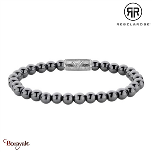 Bracelet Rebel & Rose Collection : Silver Shine Danny Vera Taille L RR-6DV02-S-L