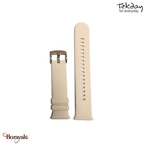 Bracelet TEKDAY  Interchangeable Silicone rose poudré, boucle rose doré