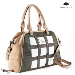 Sac à main MONTADO en liège naturel, made in Portugal Femme 3003-VERDE
