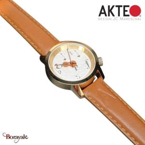Montre AKTEO Art - Musique Violon Stradivarius 29 mm doré ronde AMu11