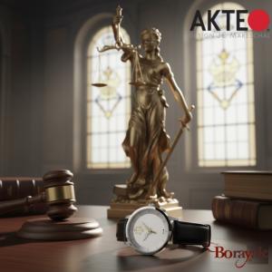Montre AKTEO Profession Justice 38 mm argent ronde PJu01