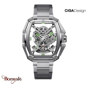 Montre Ciga Design Z Séries Hunter automatique silver homme Z035-SS01-W1S