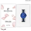 Montre PIERRE LANNIER Collection EOLIA bleu milanais Femme
