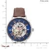 Montre PIERRE LANNIER Collection AUTOMATIQUE argenté cuir Homme