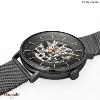Montre PIERRE LANNIER Collection AUTOMATIQUE GAIUS noir milanais noir Homme