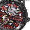 Montre PIERRE LANNIER Collection IMPACT Automatique Cadran Rouge Bracelet Acier