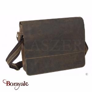 Besace Gibecière KASZER collection Wyoming brun naturel moyen 20681-C6