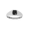 Bague THABORA Homme Tonneau acier Taille 60