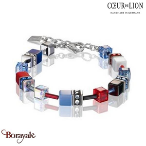 Nuance: 0703 Bracelet Cœur de lion With EUROPEAN CRYSTALS  bijoux