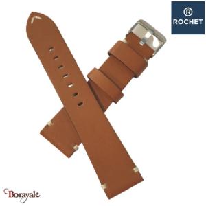 Bracelet de montre Rochet , Harrison de couleur : caramel, 24 mm