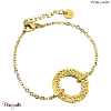 Bracelet Pierre Lannier Caprice acier doré sans nickel BJ01A1201