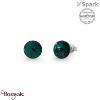 Boucles d'oreilles Spark Sweet Candy 8mm cristal autrichien sur argent A129EM