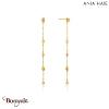 Bohemia dream, Boucles d'oreilles Argent plaqué Or 14 carats ANIA-HAIE E016-06G