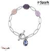 Bracelet SPARK Silver Jewelry : Sassolino - Vitrail Light