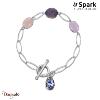 Bracelet Spark Sassolino cristal autrichien sur argent A0299MIX