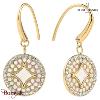 Boucles d'oreilles Tessera Pierre Lannier BJ27A2211 acier poli de couleur or