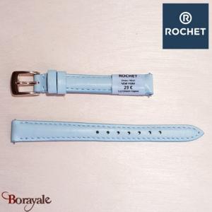 Bracelet de montre Rochet , New York de couleur : bleu ciel, 12 mm