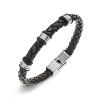 Bracelet All Blacks bijoux Homme acier et cuir 682017