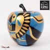 Pomme 38 cm Home Edelweiss collection : Apple Bleu, noir, doré