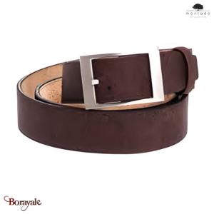 Ceinture Homme en liège made in Portugal Montado Naturel et marron