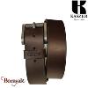 Ceinture Kaszer Indiana en cuir de buffle pleine fleur marron foncé