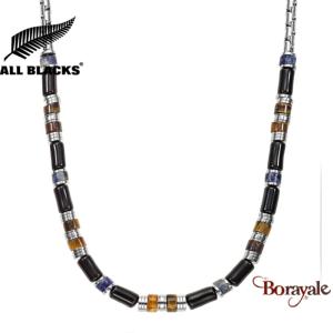 Collier All Blacks bijoux Homme rang de perles Heishi 682423