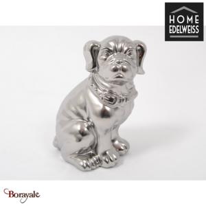 Chien Assis Home Edelweiss collection : Victor 17 cm