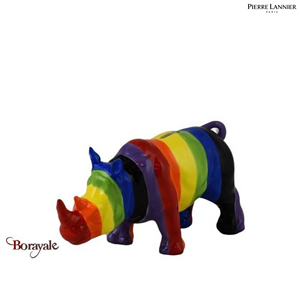 Rhino tirelire décorative Ryan Pomme Pidou Rainbow Taille M