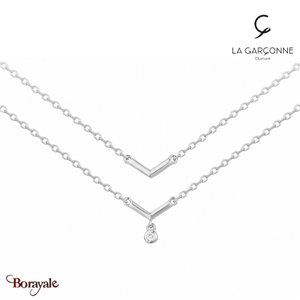 Collier, La Garçonne Diamant Femme, collection Etats d'âme