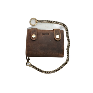 Portefeuille à chaîne moto KASZER collection Oregon Marron naturel 581704-MC6