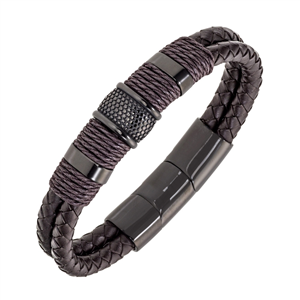 Bracelet deux rangs All Blacks AB-682336