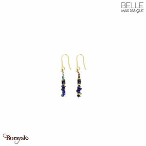 Boucles d'oreilles Belle mais pas que, Ellen, Bleu