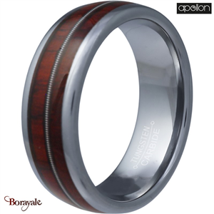 Bague  large deux couleurs et câble, Collection: homme APOLLON Taille 62